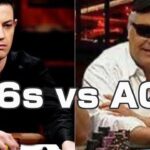 86s vs AQo |リバーブラフ|オーバーベット|ポーカー|テキサスホールデム|トム•ドワン|ボブ・サファイ|ポーカーデータベース