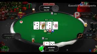 PokerStars texas Hold’em テキサスホールデム陽動作戦！ オンラインゲーム ポーカースターズ