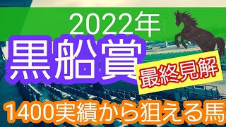 【最終見解！黒船賞2022】地方競馬予想　この条件で爆走