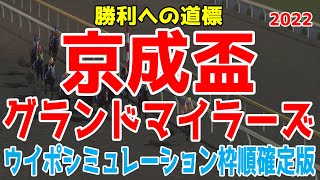 京成盃グランドマイラーズ2022 枠順確定後ウイポシミュレーション【競馬予想】京成杯グランドマイラーズ 地方競馬 重馬場 京成盃グランドM カジノフォンテン ギガキング モジアナフレイバー