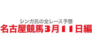 2022年3月11日名古屋競馬【全レース予想】どんこファイナル！